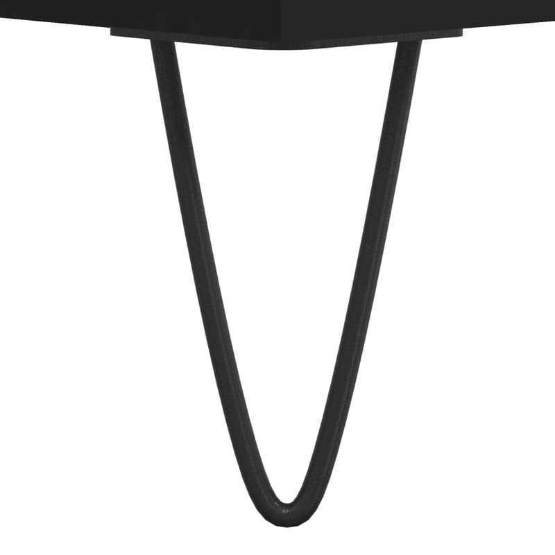 vidaXL fekete szerelt fa cipősszekrény 40x36x105 cm