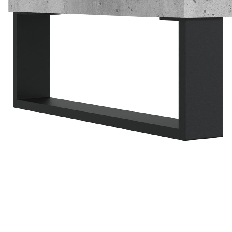vidaXL betonszürke szerelt fa cipőszekrény 40 x 36 x 105 cm