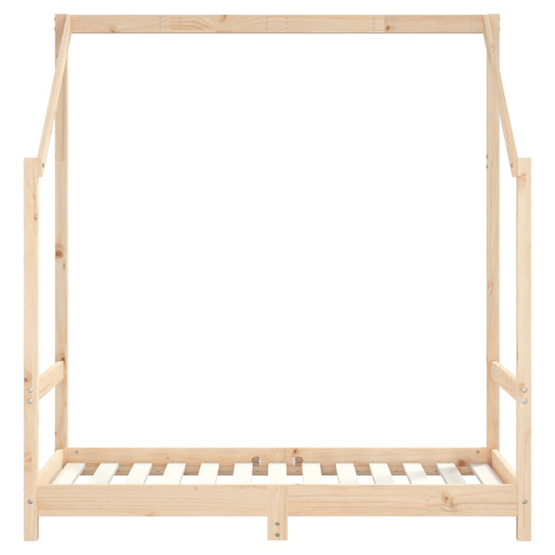 vidaXL tömör fenyőfa gyerekágykeret 70 x 140 cm