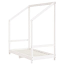 vidaXL fehér tömör fenyőfa gyerekágykeret 70 x 140 cm