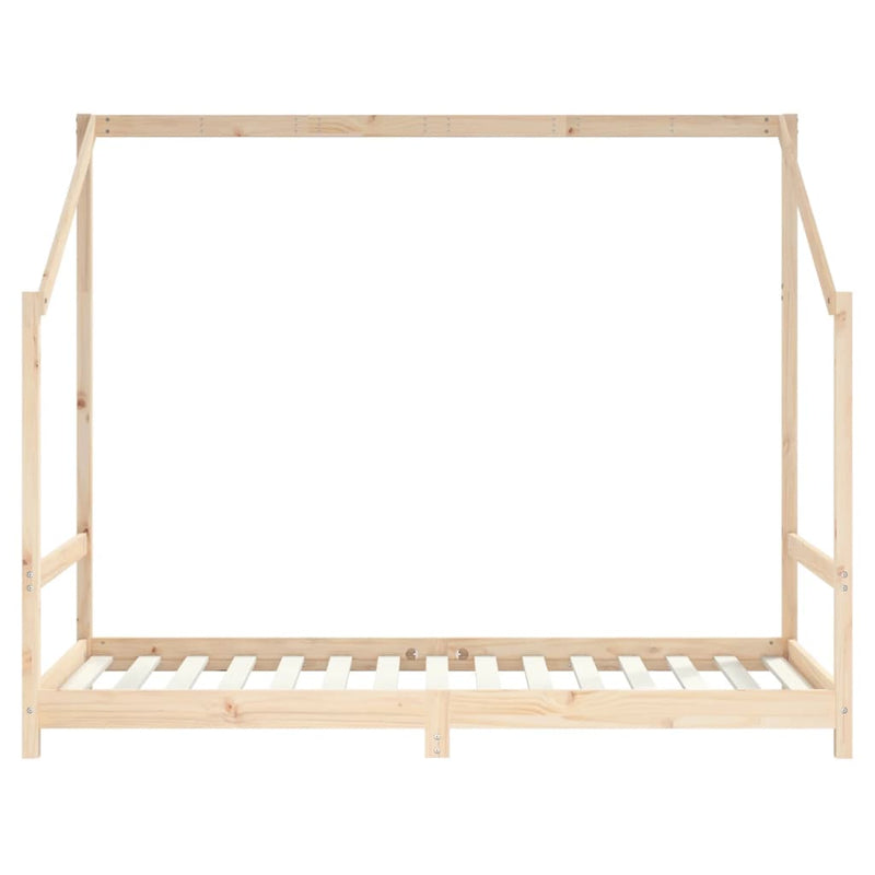 vidaXL tömör fenyőfa gyerekágykeret 90 x 190 cm