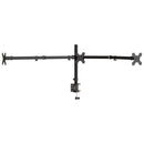 vidaXL tripla fekete acél monitorállvány VESA 75/100 mm