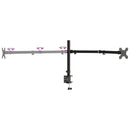 vidaXL tripla fekete acél monitorállvány VESA 75/100 mm