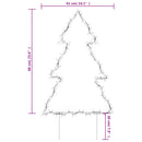 vidaXL karácsonyi fa fénydekoráció 80 LED 60 cm