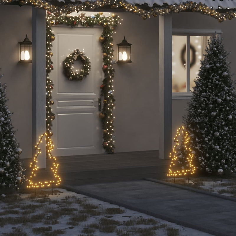 vidaXL karácsonyi fa fénydekoráció 80 LED 60 cm