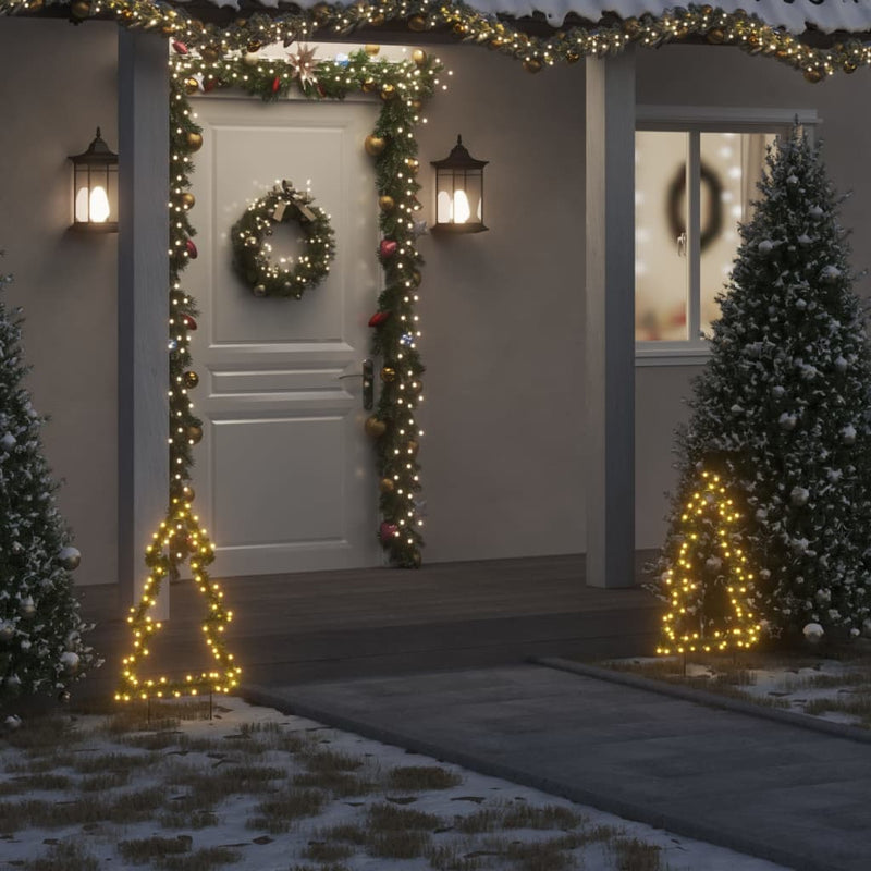 vidaXL karácsonyi fa fénydekoráció 80 LED 60 cm