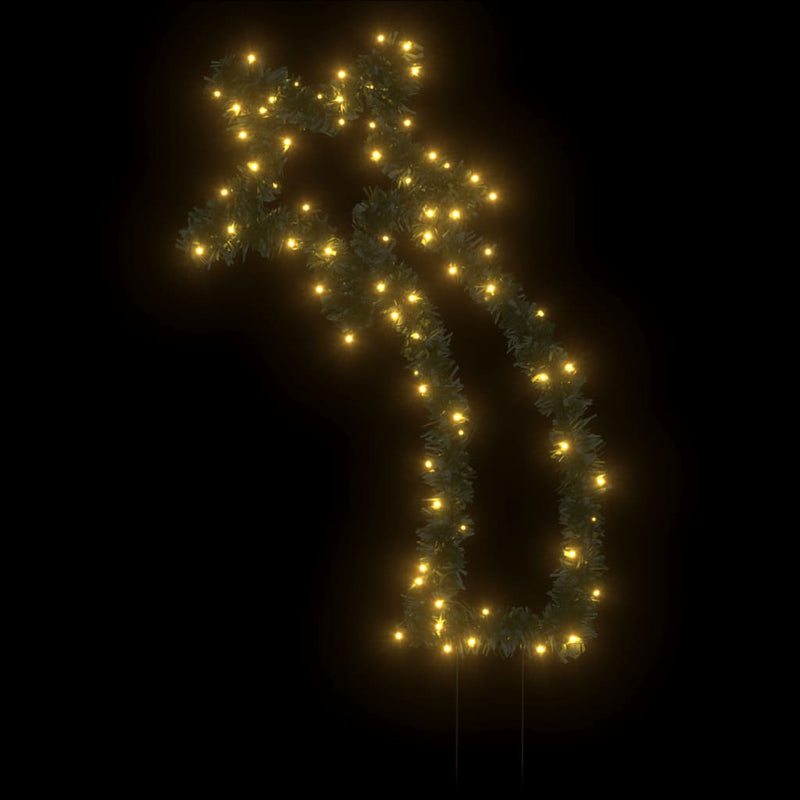 vidaXL karácsonyi hullócsillag fénydekoráció cövekkel 80 LED 62 cm