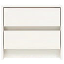 vidaXL 2 db fehér tömör fenyőfa éjjeliszekrény 40 x 31 x 35,5 cm