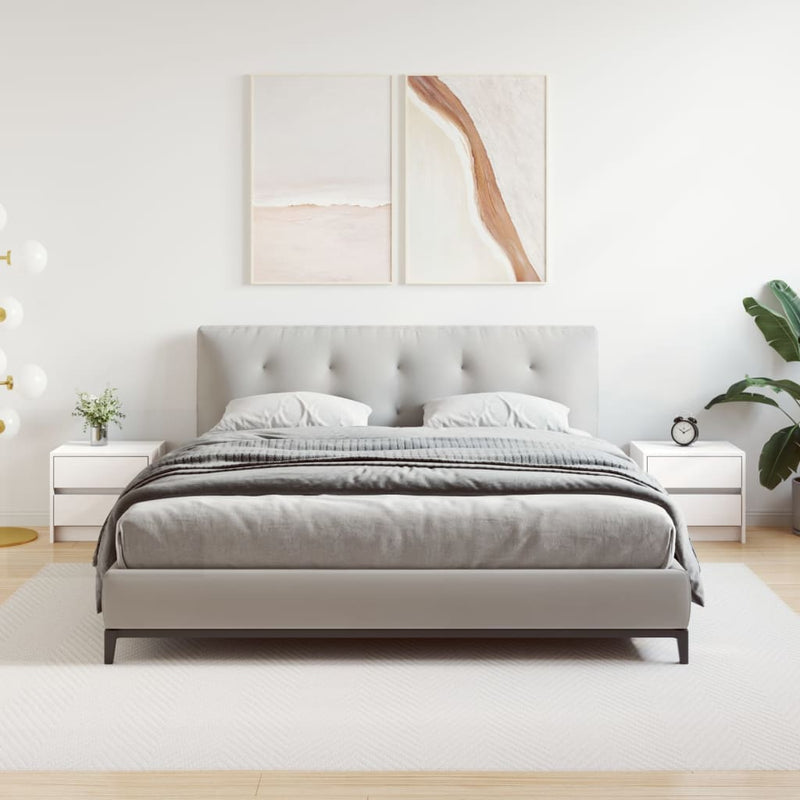 vidaXL 2 db fehér tömör fenyőfa éjjeliszekrény 40 x 31 x 35,5 cm