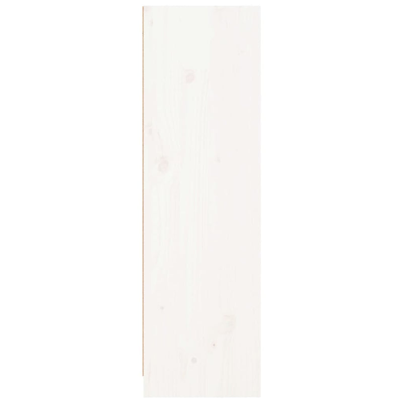 vidaXL fehér tömör fenyőfa könyvszekrény 70 x 33 x 110 cm