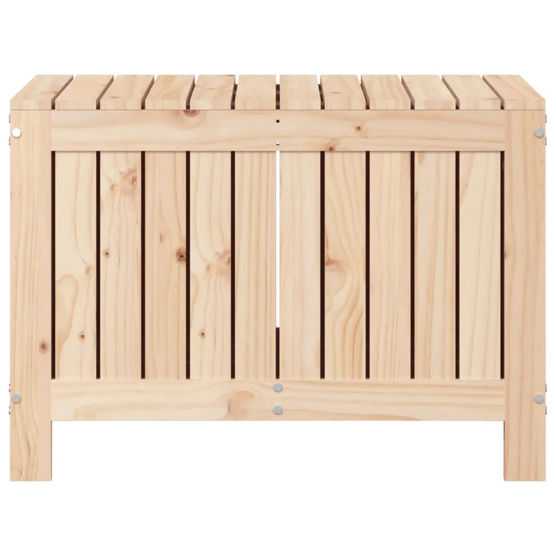 vidaXL tömör fenyőfa kerti tárolóláda 76x42,5x54 cm
