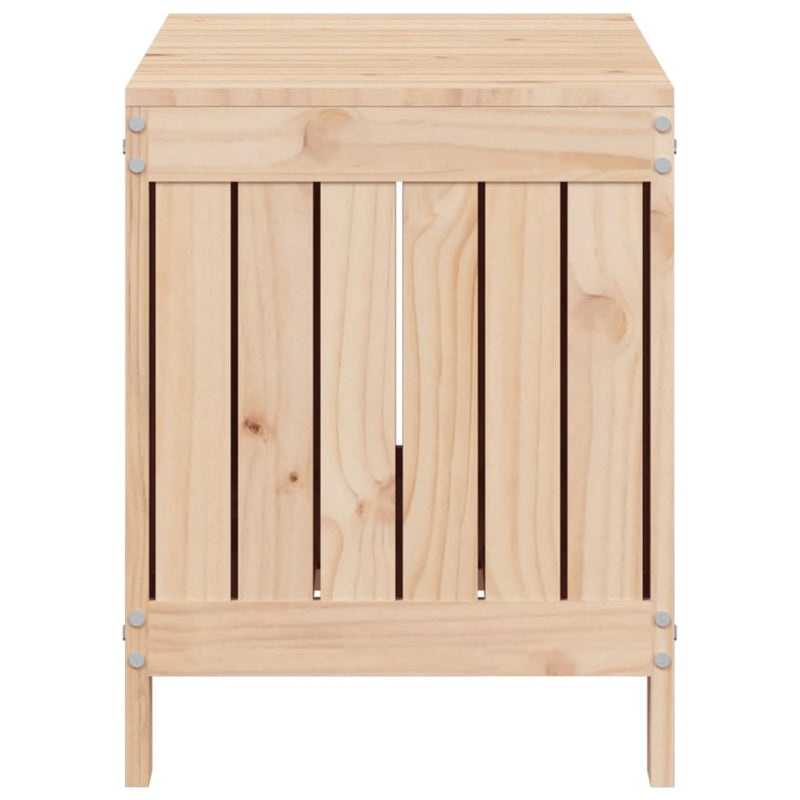 vidaXL tömör fenyőfa kerti tárolóláda 76x42,5x54 cm