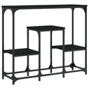 vidaXL fekete szerelt fa tálalóasztal 89,5x28x76 cm