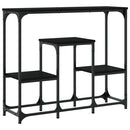 vidaXL fekete szerelt fa tálalóasztal 89,5x28x76 cm