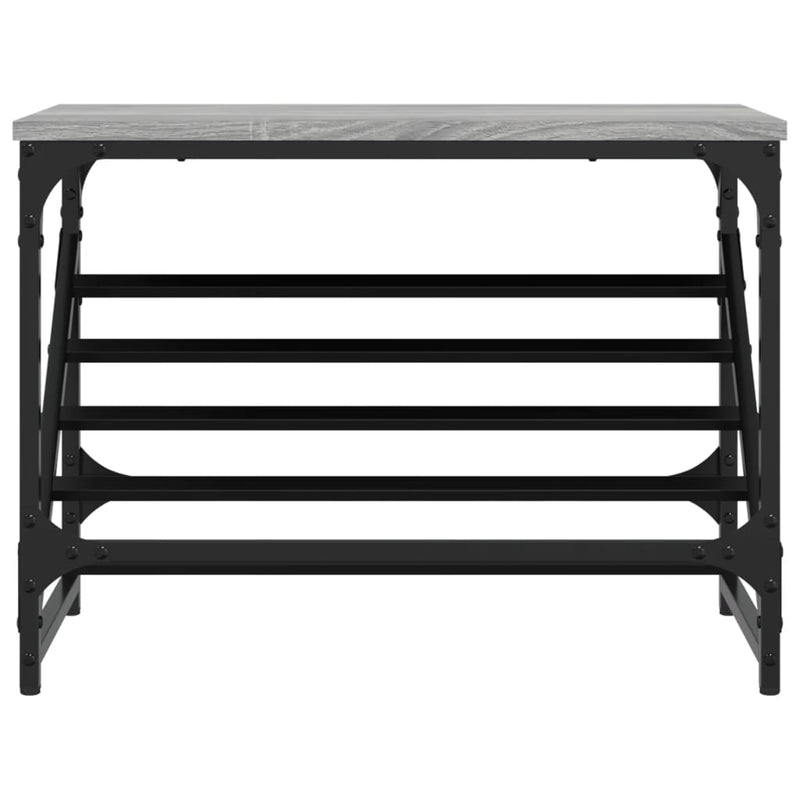 vidaXL szürke sonoma színű szerelt fa cipőtartó 60x30x45 cm