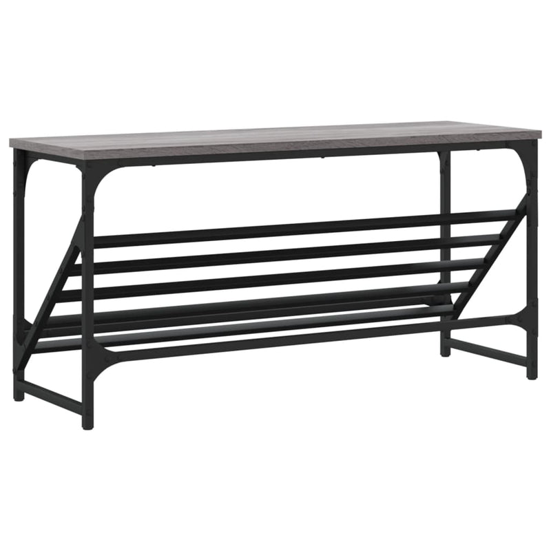 vidaXL szürke sonoma színű szerelt fa cipőtartó 90x30x45 cm