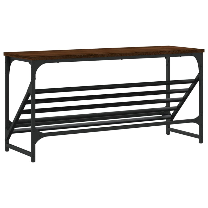 vidaXL barna tölgyszínű szerelt fa cipőtartó 90x30x45 cm