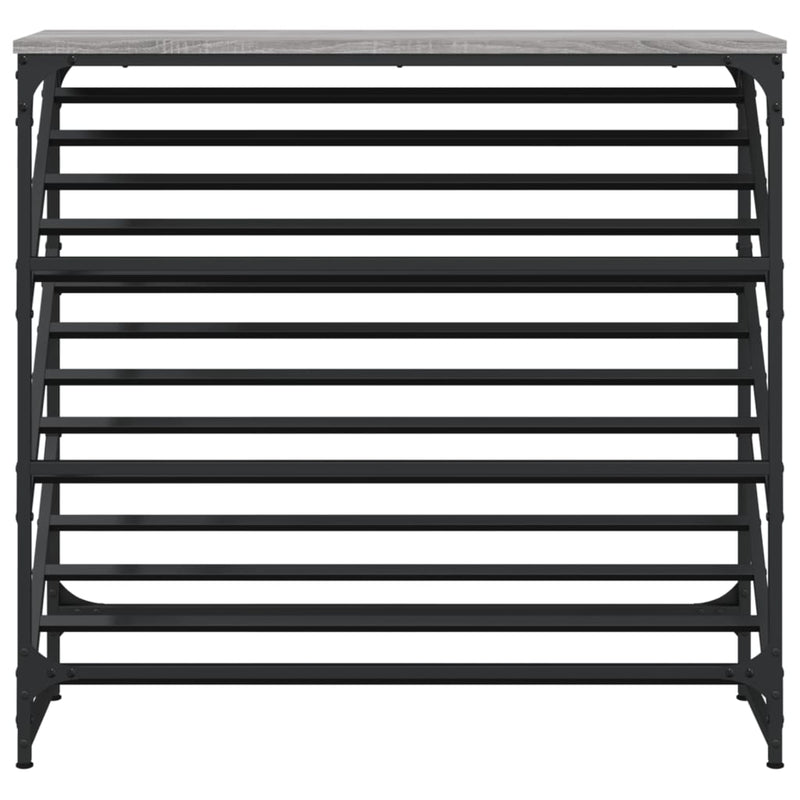 vidaXL szürke sonoma színű szerelt fa cipőtartó 90x30x85 cm