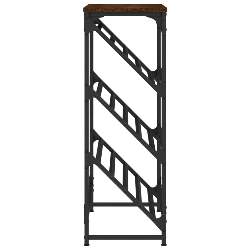 vidaXL barna tölgyszínű szerelt fa cipőtartó 90x30x85 cm