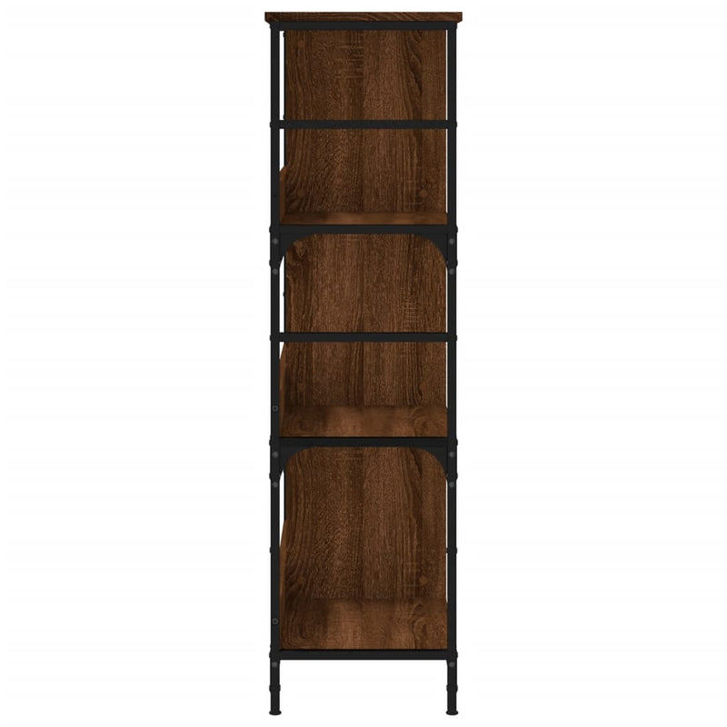 vidaXL barna tölgyszínű szerelt fa könyvespolc 78,5 x 33 x 117,5 cm