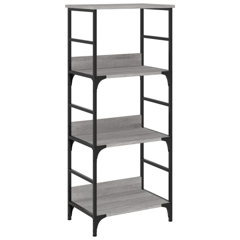 vidaXL szürke sonoma színű szerelt fa könyvespolc 50 x 33 x 117,5 cm