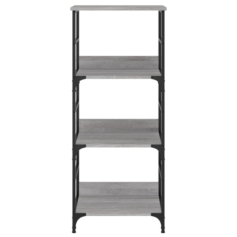 vidaXL szürke sonoma színű szerelt fa könyvespolc 50 x 33 x 117,5 cm