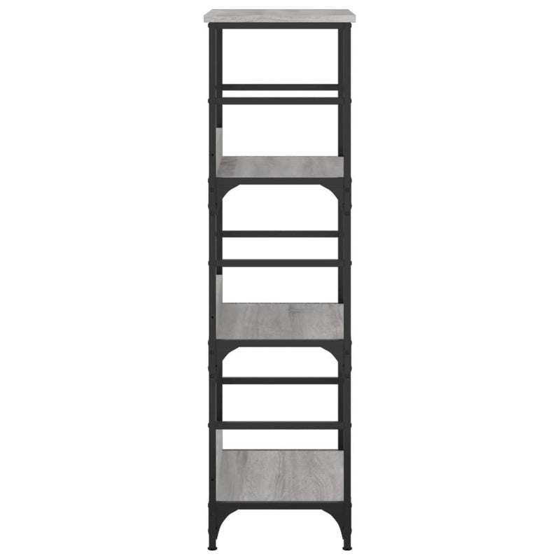 vidaXL szürke sonoma színű szerelt fa könyvespolc 50 x 33 x 117,5 cm