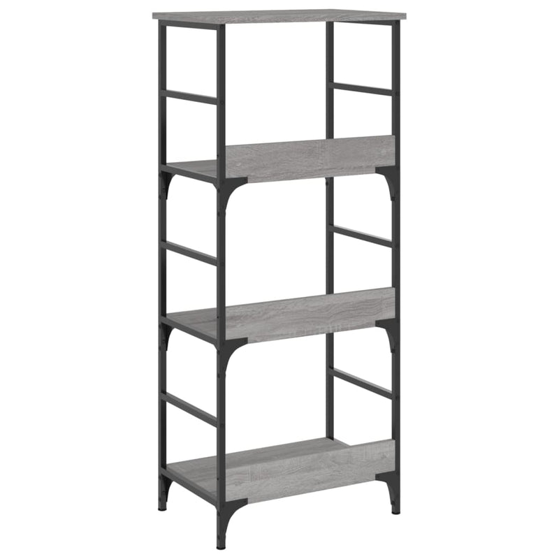 vidaXL szürke sonoma színű szerelt fa könyvespolc 50 x 33 x 117,5 cm