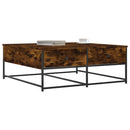 vidaXL füstös tölgy színű szerelt fa dohányzóasztal 100 x 99 x 40 cm