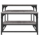 vidaXL szürke sonoma színű szerelt fa dohányzóasztal 102 x 60 x 45 cm