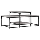 vidaXL szürke sonoma színű szerelt fa dohányzóasztal 102 x 60 x 45 cm