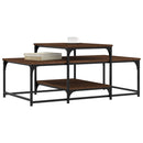 vidaXL barna tölgyszínű szerelt fa dohányzóasztal 102 x 60 x 45 cm