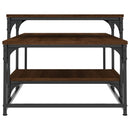 vidaXL barna tölgyszínű szerelt fa dohányzóasztal 102 x 60 x 45 cm