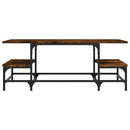 vidaXL füstös tölgy színű szerelt fa dohányzóasztal 100 x 50,5 x 40 cm