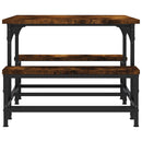 vidaXL füstös tölgy színű szerelt fa dohányzóasztal 100 x 50,5 x 40 cm