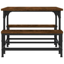 vidaXL barna tölgyszínű szerelt fa dohányzóasztal 100 x 50,5 x 40 cm