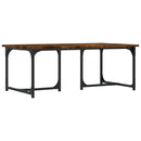 vidaXL füstös tölgy színű szerelt fa dohányzóasztal 90x50x35 cm