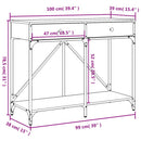 vidaXL szürke sonoma színű szerelt fa tálalóasztal 100 x 39 x 78,5 cm