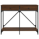 vidaXL barna tölgyszínű szerelt fa tálalóasztal 100 x 39 x 78,5 cm