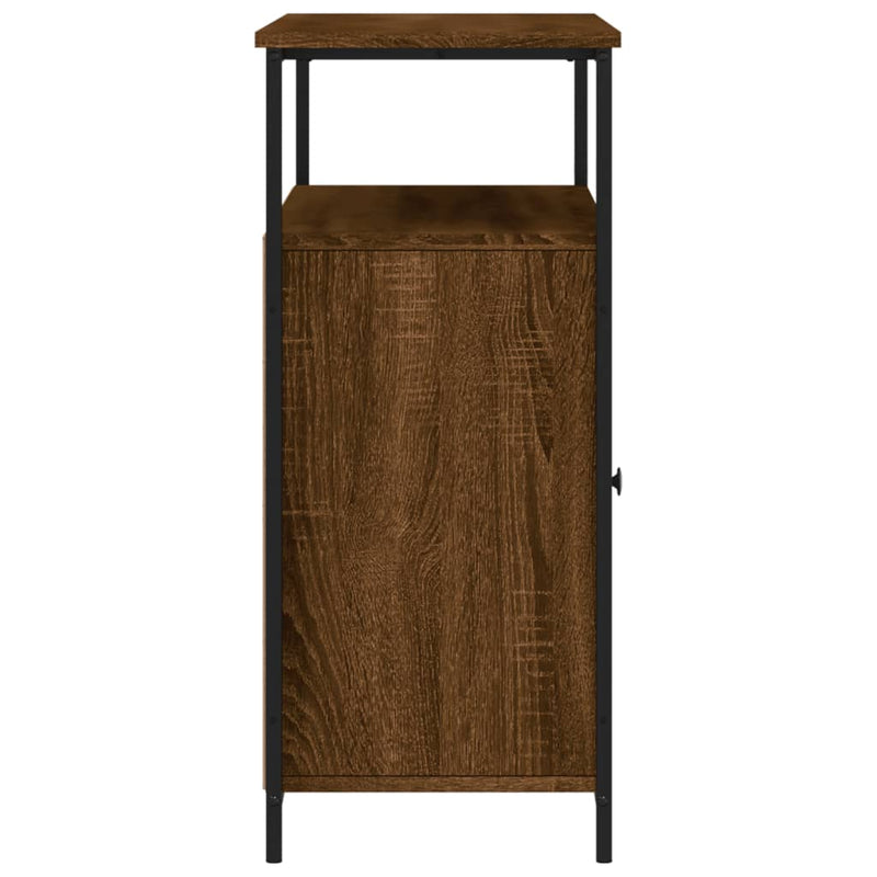 vidaXL barna tölgy színű szerelt fa tálalószekrény 100 x 35 x 80 cm