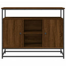 vidaXL barna tölgy színű szerelt fa tálalószekrény 100 x 35 x 80 cm