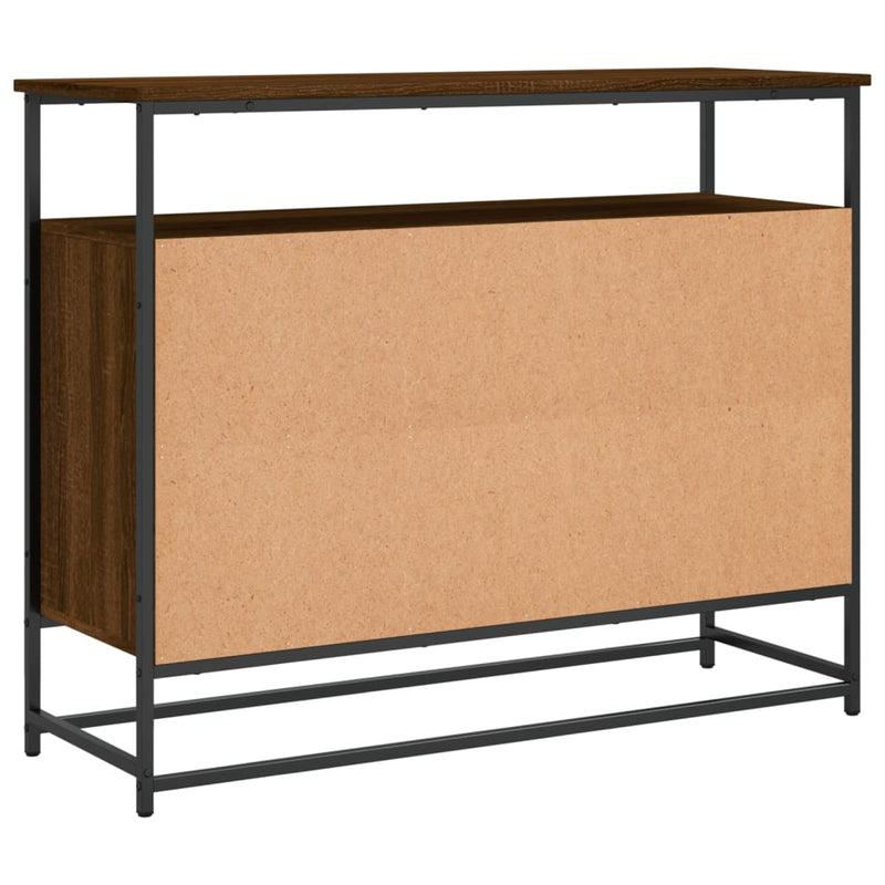 vidaXL barna tölgy színű szerelt fa tálalószekrény 100 x 35 x 80 cm