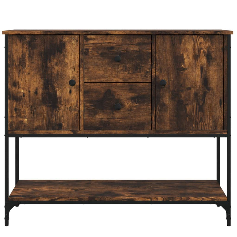 vidaXL füstös tölgy színű szerelt fa tálalószekrény 100 x 36 x 85 cm