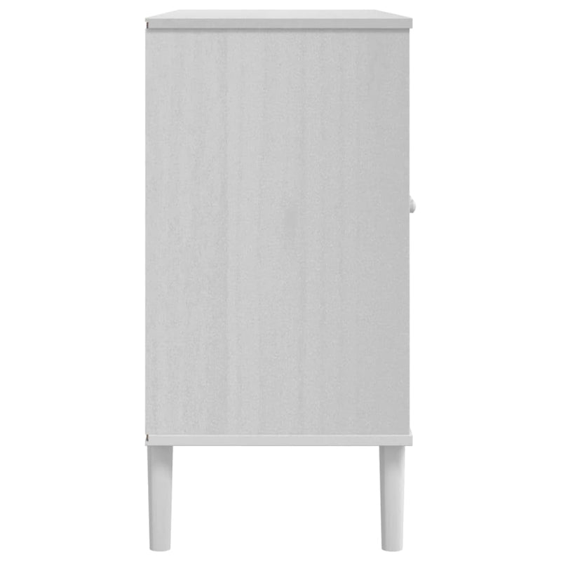 vidaXL SENJA fehér rattanhatású tálalószekrény 112 x 40 x 80 cm