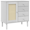 vidaXL SENJA fehér rattanhatású tálalószekrény 80 x 40 x 80 cm