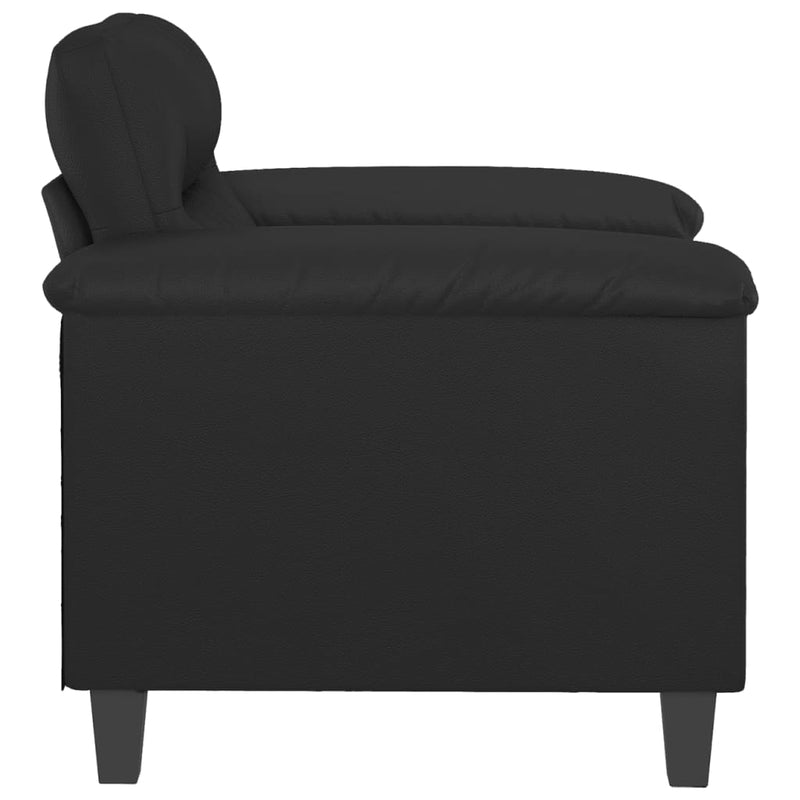 vidaXL fekete műbőr kanapéfotel 60 cm
