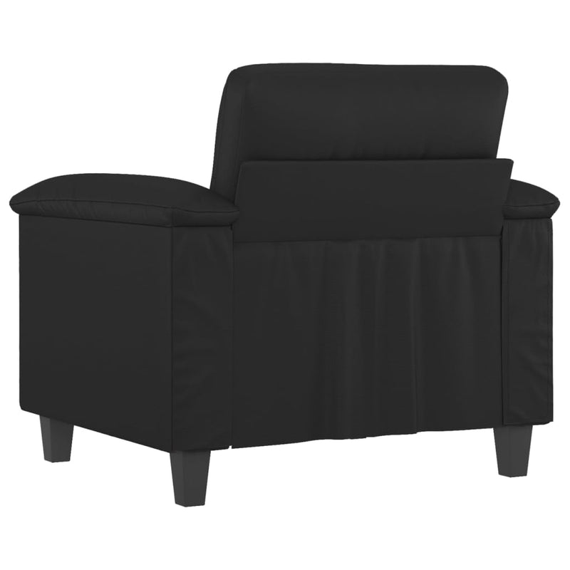 vidaXL fekete műbőr kanapéfotel 60 cm