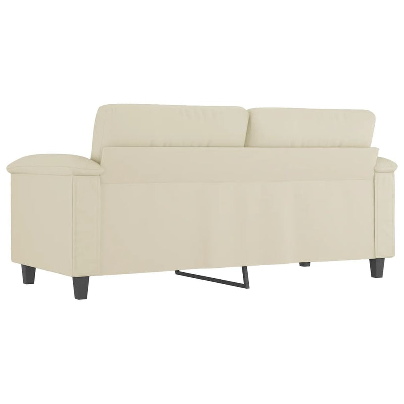 vidaXL 2 személyes krémszínű műbőr kanapé 140 cm