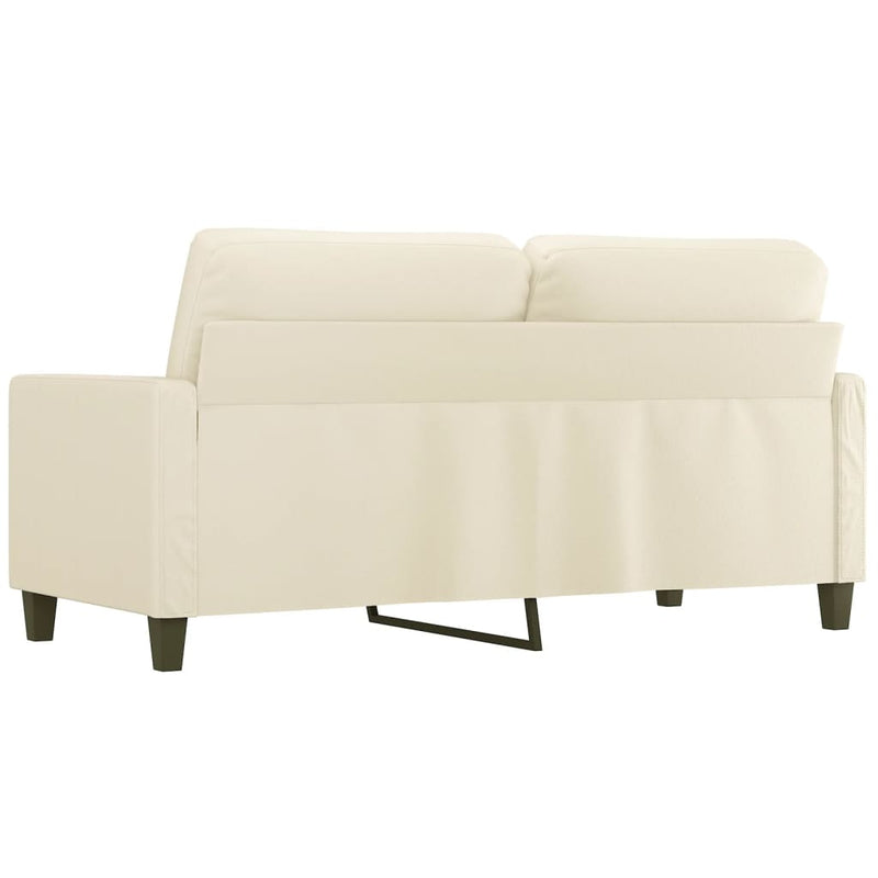 vidaXL 2 személyes krémszínű műbőr kanapé 140 cm