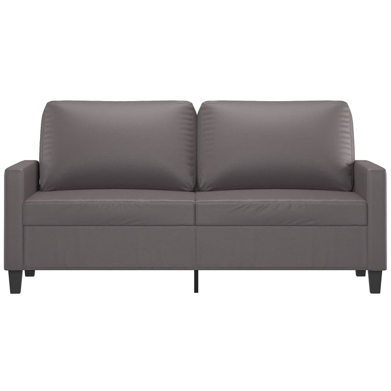vidaXL 2 személyes szürke műbőr kanapé 140 cm